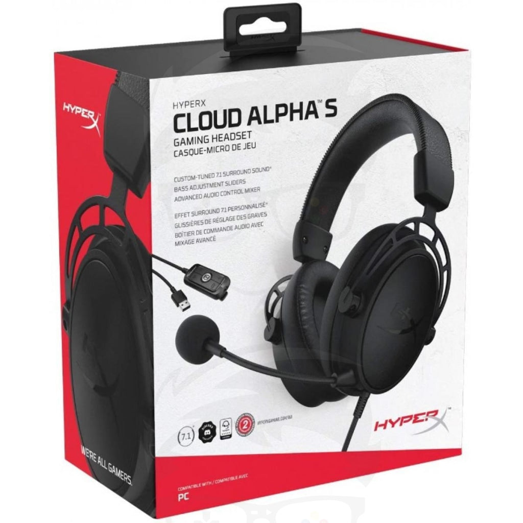 Hyperx Cloud Alpha S 7.1 Virtual Surround Gaming Blackout Hyperx Cloud Alpha S 7.1 Virtual Surround Gaming Blackout